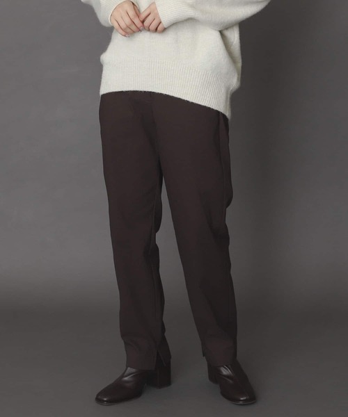 SENSE OF PLACE by URBAN RESEARCH(センスオブプレイスバイアーバンリサーチ)の「『TALLサイズあり』ストレッチスリムテーパードパンツ(その他パンツ・レディース・ブラック/オレンジ/アイボリー/ベージュ/ブラウン・SMALL/TALL/MEDIUM/X-SMALL/LARGE)」の4枚目の写真