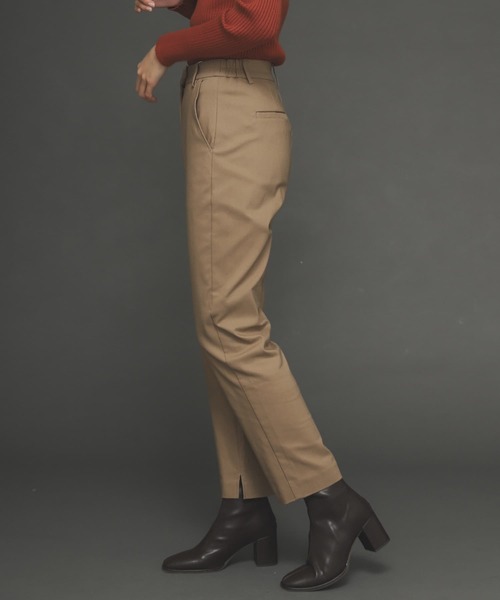 SENSE OF PLACE by URBAN RESEARCH(センスオブプレイスバイアーバンリサーチ)の「『TALLサイズあり』ストレッチスリムテーパードパンツ(その他パンツ・レディース・ブラック/オレンジ/アイボリー/ベージュ/ブラウン・SMALL/TALL/MEDIUM/X-SMALL/LARGE)」の8枚目の写真