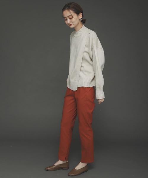 SENSE OF PLACE by URBAN RESEARCH(センスオブプレイスバイアーバンリサーチ)の「『TALLサイズあり』ストレッチスリムテーパードパンツ(その他パンツ・レディース・ブラック/オレンジ/アイボリー/ベージュ/ブラウン・SMALL/TALL/MEDIUM/X-SMALL/LARGE)」の11枚目の写真