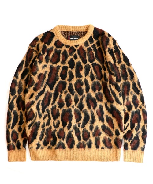 TOWNCRAFT（タウンクラフト）の「TOWNCRAFT / タウンクラフト SHAGGY JACQUARD CREW SWATER（ニット/セーター・メンズ・ベージュ/ネイビー/ブラウン/マルチ/その他1/その他2/ブラウン系その他/ストライプ・MEDIUM/LARGE/SMALL/X-SMALL）」の2枚目の写真