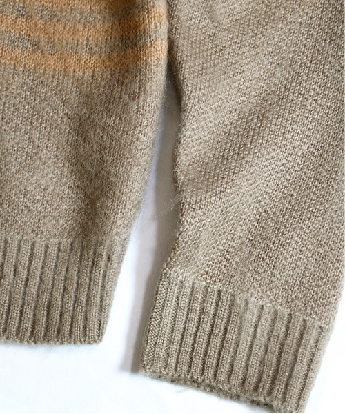 TOWNCRAFT（タウンクラフト）の「TOWNCRAFT / タウンクラフト SHAGGY JACQUARD CREW SWATER（ニット/セーター・メンズ・ベージュ/ネイビー/ブラウン/マルチ/その他1/その他2/ブラウン系その他/ストライプ・MEDIUM/LARGE/SMALL/X-SMALL）」の17枚目の写真