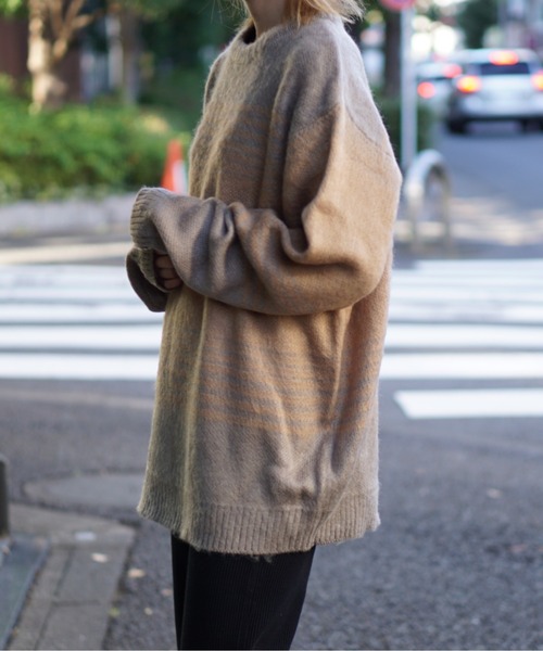 TOWNCRAFT（タウンクラフト）の「TOWNCRAFT / タウンクラフト SHAGGY JACQUARD CREW SWATER（ニット/セーター・メンズ・ベージュ/ネイビー/ブラウン/マルチ/その他1/その他2/ブラウン系その他/ストライプ・MEDIUM/LARGE/SMALL/X-SMALL）」の21枚目の写真