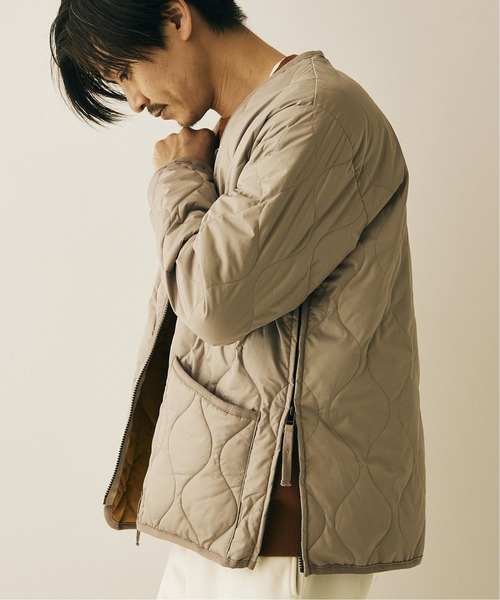 TAION（タイオン）の「◆【TAION / タイオン】キルティングライナーブルゾン（ミリタリージャケット・メンズ・ブラック/ベージュ/カーキ・MEDIUM/LARGE/X-LARGE）」の4枚目の写真
