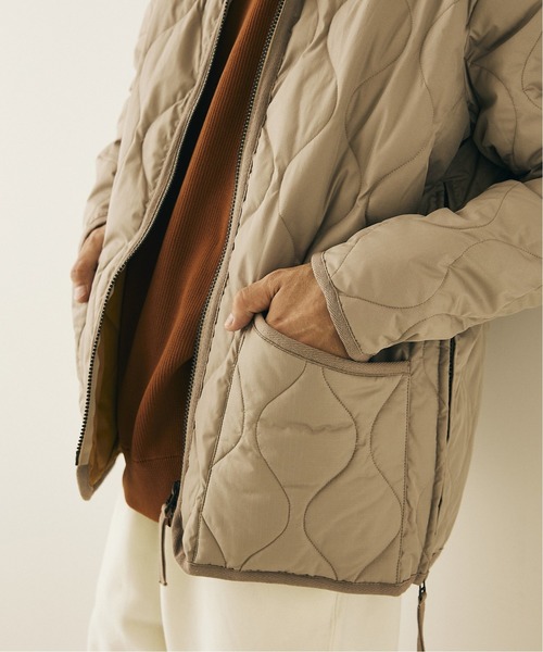 TAION（タイオン）の「◆【TAION / タイオン】キルティングライナーブルゾン（ミリタリージャケット・メンズ・ブラック/ベージュ/カーキ・MEDIUM/LARGE/X-LARGE）」の8枚目の写真