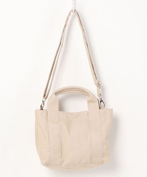 KOBE LETTUCE（コウベレタス）の「仕切りキャンバスミニトートバッグ[B1454]（トートバッグ・レディース・ピンク系その他/モカ/ベージュ系その他/ベージュ/ブラック・FREE）」の4枚目の写真