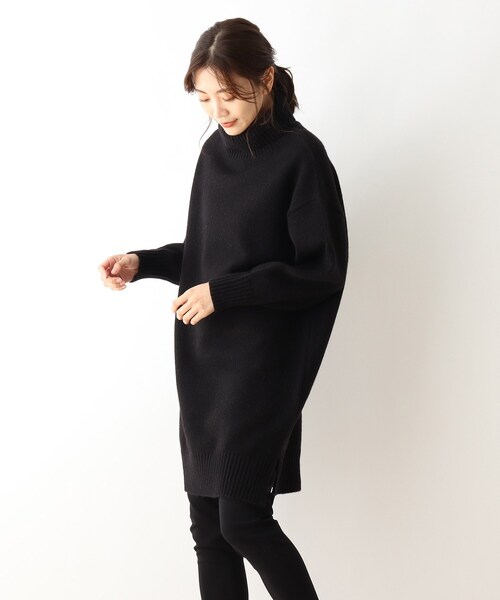 SHOO・LA・RUE（シューラルー）の「◆バルキーもちもちタートルネックワンピース（ワンピース・レディース・ライトブルー/レモンイエロー/アイボリー系2/ブラック・00）」の7枚目の写真