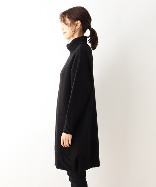 SHOO・LA・RUE（シューラルー）の「◆バルキーもちもちタートルネックワンピース（ワンピース・レディース・ライトブルー/レモンイエロー/アイボリー系2/ブラック・00）」の16枚目の写真