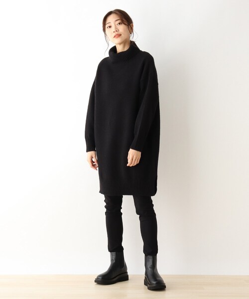 SHOO・LA・RUE（シューラルー）の「◆バルキーもちもちタートルネックワンピース（ワンピース・レディース・ライトブルー/レモンイエロー/アイボリー系2/ブラック・00）」の18枚目の写真