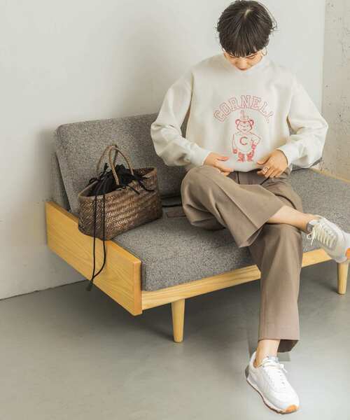 URBAN RESEARCH（アーバンリサーチ）の「ベルト付きタックパンツ（その他パンツ・レディース・ネイビー/ベージュ系その他/パープル系その他・38/36/34）」の14枚目の写真