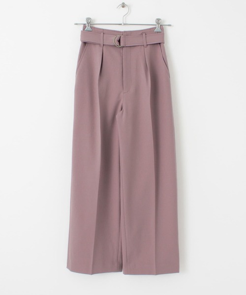 URBAN RESEARCH（アーバンリサーチ）の「ベルト付きタックパンツ（その他パンツ・レディース・ネイビー/ベージュ系その他/パープル系その他・38/36/34）」の13枚目の写真