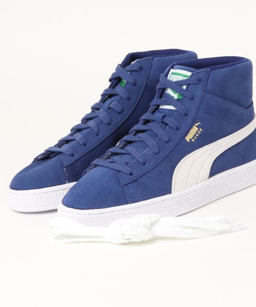 PUMA（プーマ）の「PUMA プーマ スウェード ミッド XXI スニーカー ユニセックス（スニーカー・メンズ・ブルー・25.5cm/26.5cm/27.5cm/28.5cm/25.0cm/26.0cm/27.0cm/28.0cm）」の4枚目の写真
