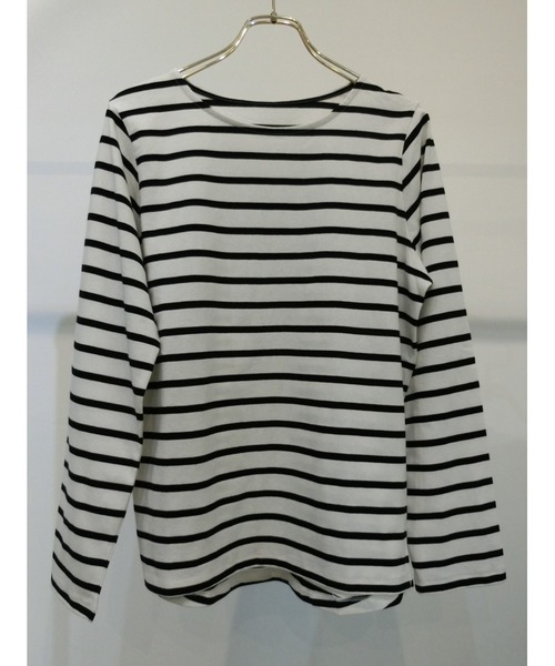 ulu(ウル)の「Cotton basic border cutsew(Tシャツ/カットソー・レディース・ホワイト×ブラック・FREE)」の14枚目の写真