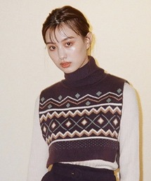 REDYAZEL | オリジナルジャガードニットベスト(ニット/セーター)