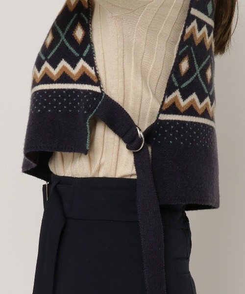 REDYAZEL(レディアゼル)の「オリジナルジャガードニットベスト(ニット/セーター・レディース・ネイビー/グレー・FREE)」の15枚目の写真