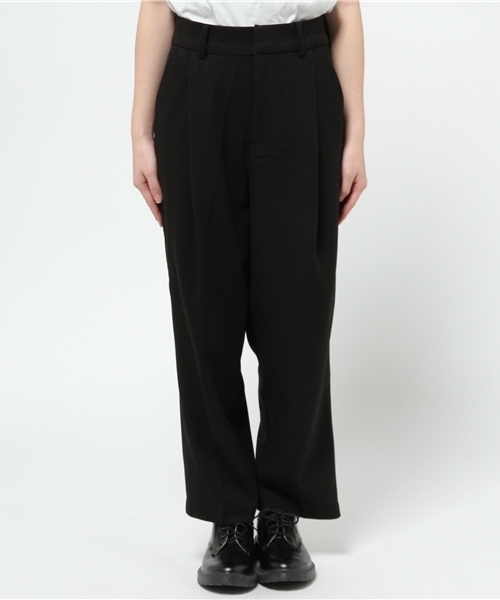 CIAOPANIC（チャオパニック）の「【Ciaopanic】ビッグタック太パンツ（その他パンツ・レディース・ブラック・FREE）」の2枚目の写真