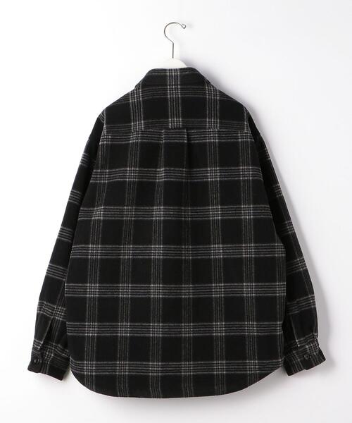 green label relaxing（グリーンレーベルリラクシング）の「TWモッサーチェック CPOジャケット（ミリタリージャケット・メンズ・ブラック・L/S/M）」の13枚目の写真