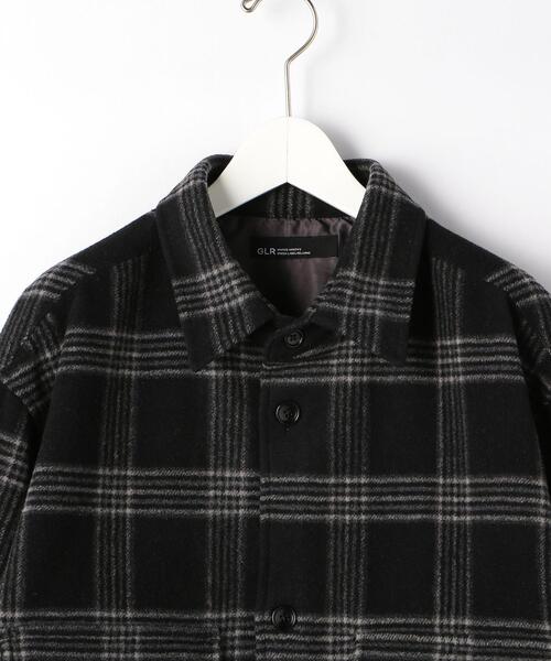 green label relaxing（グリーンレーベルリラクシング）の「TWモッサーチェック CPOジャケット（ミリタリージャケット・メンズ・ブラック・L/S/M）」の14枚目の写真