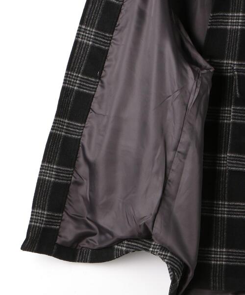 green label relaxing（グリーンレーベルリラクシング）の「TWモッサーチェック CPOジャケット（ミリタリージャケット・メンズ・ブラック・L/S/M）」の17枚目の写真