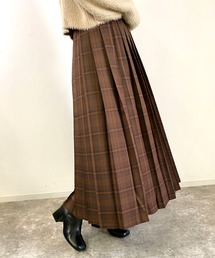 チェック柄プリーツスカート