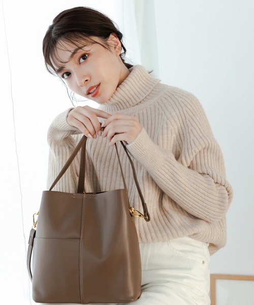 Edit Sheen（エディットシーン）の「ハイネックリブニット（ニット/セーター・レディース・ベージュ/マスタード・MEDIUM）」の14枚目の写真