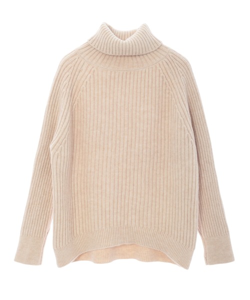 Edit Sheen（エディットシーン）の「ハイネックリブニット（ニット/セーター・レディース・ベージュ/マスタード・MEDIUM）」の9枚目の写真