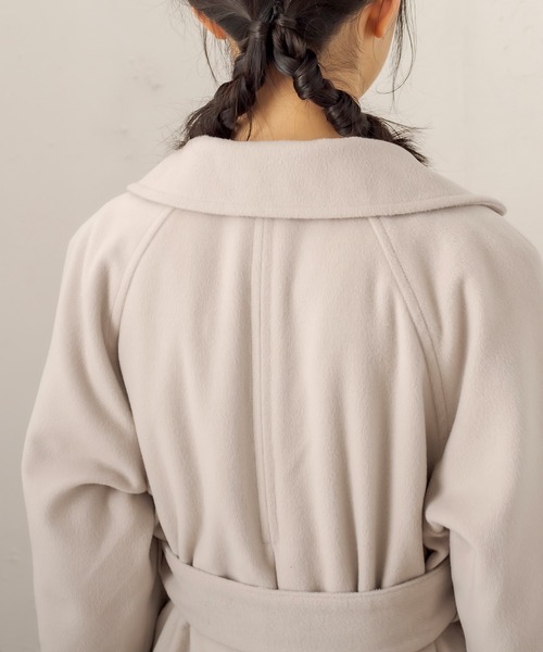 OLIVE des OLIVE（オリーブデオリーブ）の「ときめきデートチェスターコート（チェスターコート・レディース・ライトグレー/ブラック/アイボリー・FREE）」の11枚目の写真