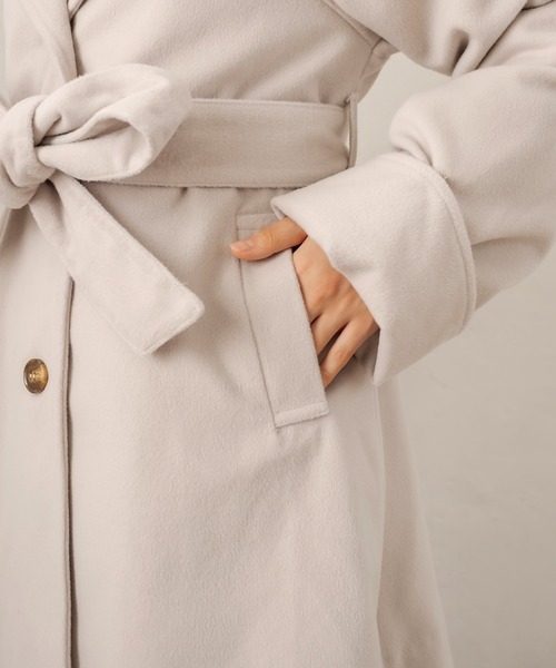 OLIVE des OLIVE（オリーブデオリーブ）の「ときめきデートチェスターコート（チェスターコート・レディース・ライトグレー/ブラック/アイボリー・FREE）」の16枚目の写真