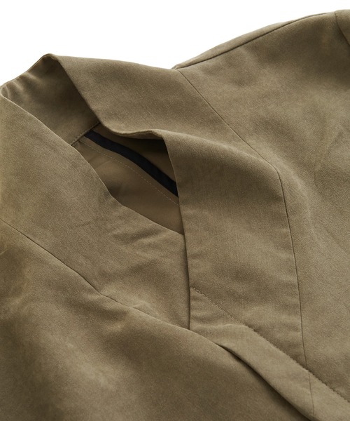 NO ID.（ノーアイディ）の「◇Pスエードセミダブルスタンドカラーコート（チェスターコート・メンズ・ブラック/グレー/ブルーグリーン・1/2）」の16枚目の写真