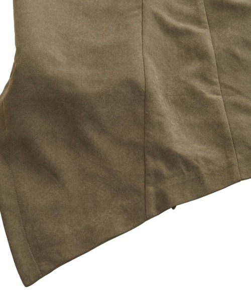 NO ID.（ノーアイディ）の「◇Pスエードセミダブルスタンドカラーコート（チェスターコート・メンズ・ブラック/グレー/ブルーグリーン・1/2）」の9枚目の写真