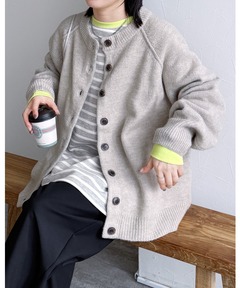 セール】【kioski】Tasaraita / Relaxed Long Sleeve Glitter