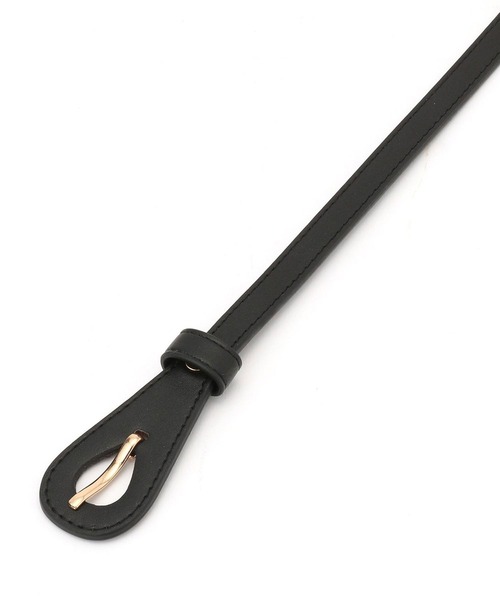 179/WG（イチナナキュウダブルジー）の「フェイクレザー細ベルト #（ベルト・レディース・ブラック/ベージュ/ブラウン・FREE）」の2枚目の写真