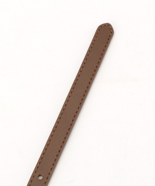 179/WG（イチナナキュウダブルジー）の「フェイクレザー細ベルト #（ベルト・レディース・ブラック/ベージュ/ブラウン・FREE）」の7枚目の写真