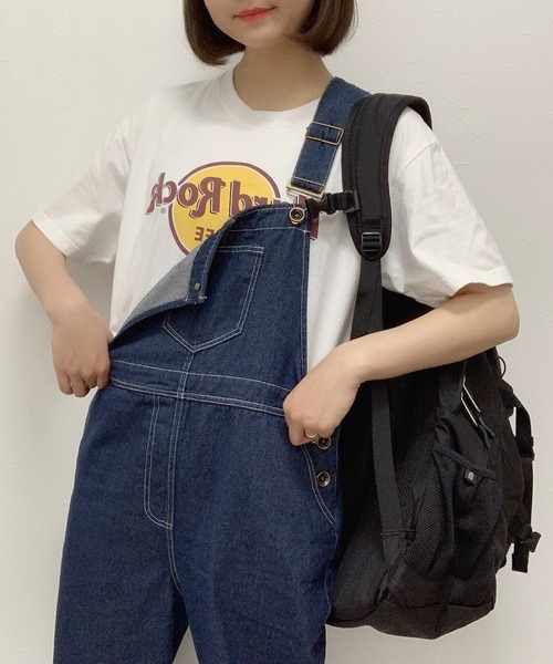 Cham.(チャム)の「オーバーオール(サロペット/オーバーオール・レディース・ベージュ/インディゴブルー・FREE)」の3枚目の写真