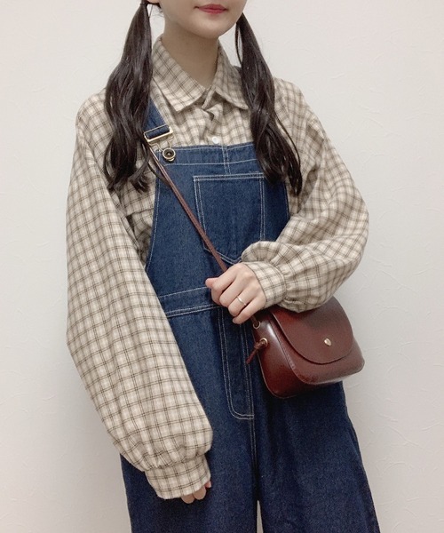 Cham.(チャム)の「オーバーオール(サロペット/オーバーオール・レディース・ベージュ/インディゴブルー・FREE)」の11枚目の写真