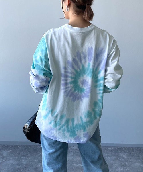 PAGEBOY(ページボーイ)の「タイダイロゴロンT(Tシャツ/カットソー・レディース・ホワイト系その他/グレー系その他・FREE)」の3枚目の写真