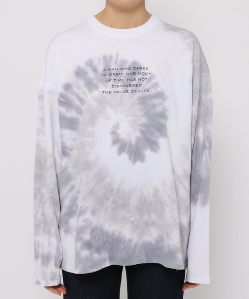 PAGEBOY(ページボーイ)の「タイダイロゴロンT(Tシャツ/カットソー・レディース・ホワイト系その他/グレー系その他・FREE)」の8枚目の写真