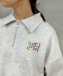 WHO'S WHO gallery | 【SLOPPY/スロッピー】ハーフジップカラートップス(スウェット)