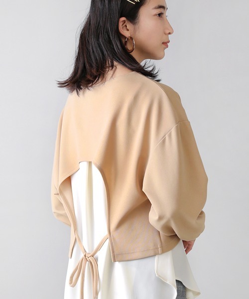 Bou Jeloud（ブージュルード）の「レイヤードチュニック（チュニック・レディース・ブラック/ベージュ/ホワイト系その他・FREE）」の14枚目の写真