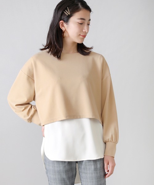 Bou Jeloud（ブージュルード）の「レイヤードチュニック（チュニック・レディース・ブラック/ベージュ/ホワイト系その他・FREE）」の7枚目の写真