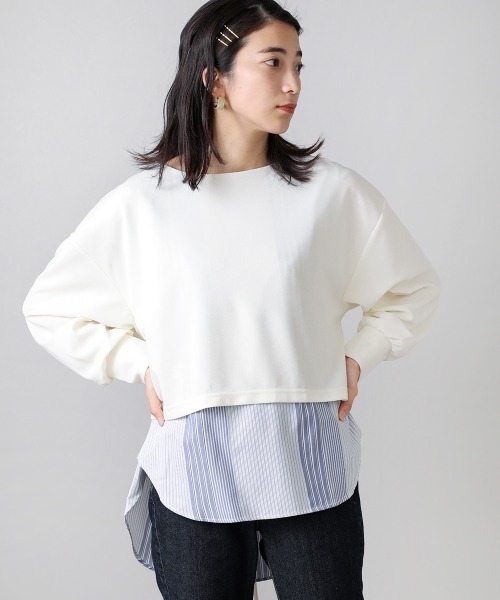 Bou Jeloud（ブージュルード）の「レイヤードチュニック（チュニック・レディース・ブラック/ベージュ/ホワイト系その他・FREE）」の8枚目の写真