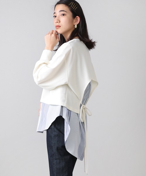 Bou Jeloud（ブージュルード）の「レイヤードチュニック（チュニック・レディース・ブラック/ベージュ/ホワイト系その他・FREE）」の13枚目の写真