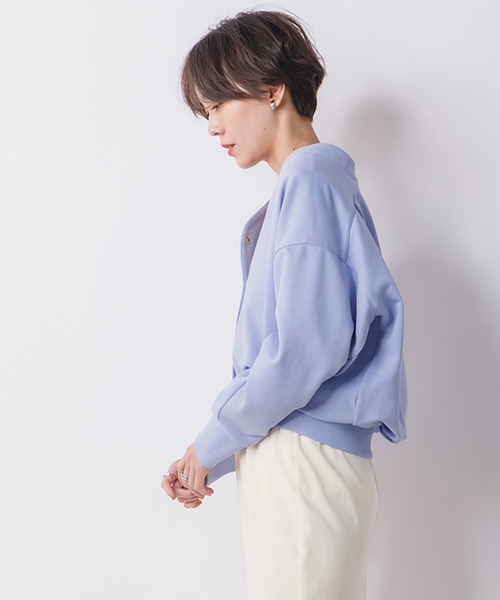 CIENA（シエナ）の「裏毛コクーンカーデ（カーディガン/ボレロ・レディース・オレンジ/ブラック/ベージュ/ブルー/グリーン・FREE）」の15枚目の写真