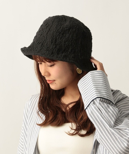 Heather(ヘザー)の「アソートチューリップハット 272339(ハット・レディース・アイボリー/ブラック/ブラック系その他・ONE SIZE)」の3枚目の写真