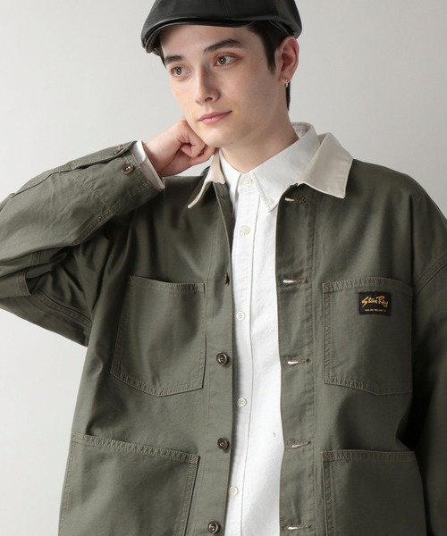 RAGEBLUE(レイジブルー)の「<StanRay/スタンレイ>別注カバーオールジャケット【セットアップ可】(カバーオール・メンズ・ブラック/オリーブ/ゼブラ・FREE)」の3枚目の写真