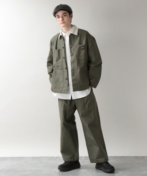 RAGEBLUE(レイジブルー)の「<StanRay/スタンレイ>別注カバーオールジャケット【セットアップ可】(カバーオール・メンズ・ブラック/オリーブ/ゼブラ・FREE)」の4枚目の写真