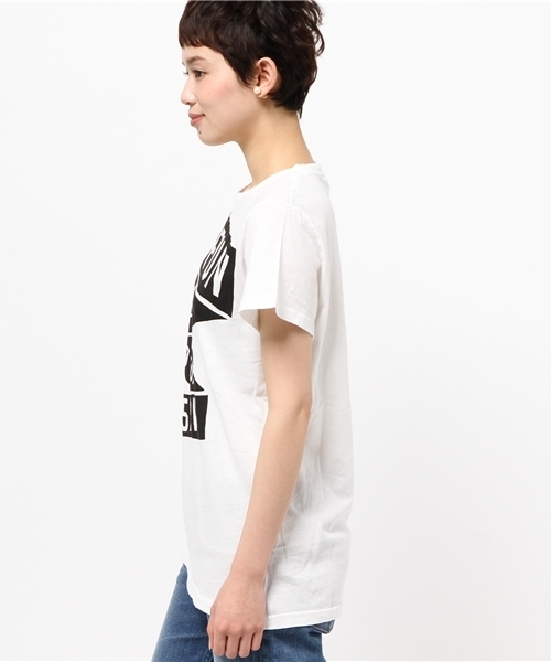 5PREVIEW(ファイブプレビュー)の「【5PREVIE(ファイブプレビュー)】NO FUNプリントTシャツ(Tシャツ/カットソー・レディース・ホワイト・X-SMALL)」の3枚目の写真