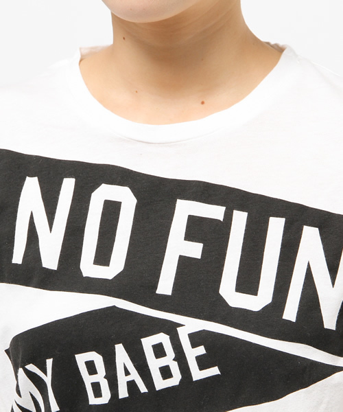 5PREVIEW(ファイブプレビュー)の「【5PREVIE(ファイブプレビュー)】NO FUNプリントTシャツ(Tシャツ/カットソー・レディース・ホワイト・X-SMALL)」の6枚目の写真