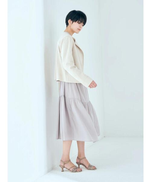 YECCA VECCA(イェッカヴェッカ)の「フェイクスエードライダースジャケット(ライダースジャケット・レディース・ライトベージュ/ダークベージュ・FREE)」の16枚目の写真