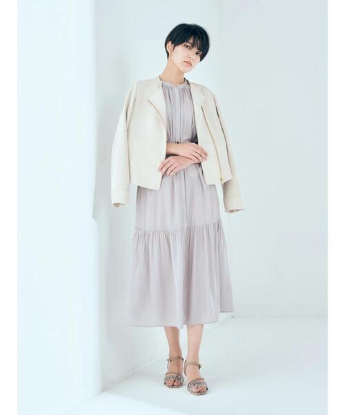 YECCA VECCA(イェッカヴェッカ)の「フェイクスエードライダースジャケット(ライダースジャケット・レディース・ライトベージュ/ダークベージュ・FREE)」の19枚目の写真