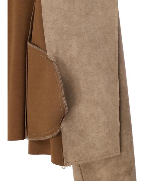 YECCA VECCA(イェッカヴェッカ)の「フェイクスエードライダースジャケット(ライダースジャケット・レディース・ライトベージュ/ダークベージュ・FREE)」の11枚目の写真